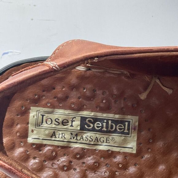 Josef Seibel Women's Square Toe Hook and Loop Slingback Sandals Brown Size 39 - Picture 2 of 5